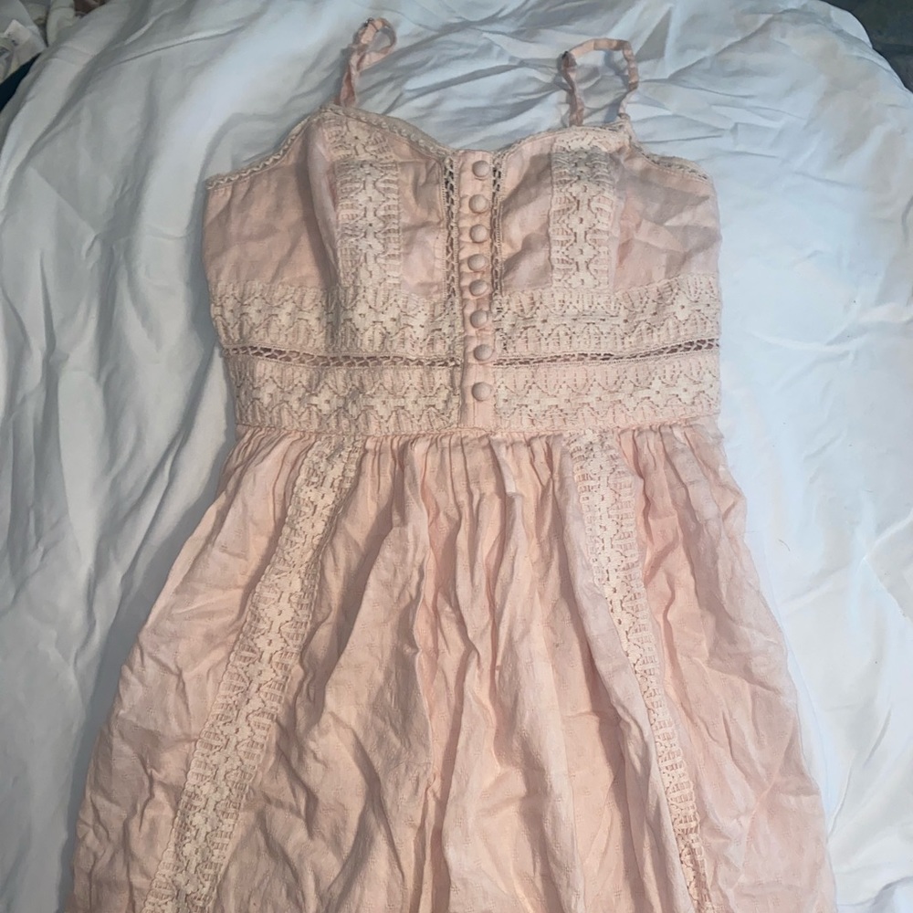 ABERCROMBIE AND FITCH PINK SKATER DRESS